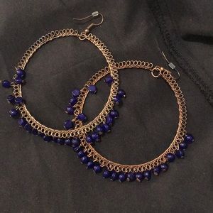 Urban outfitters beaded hoops